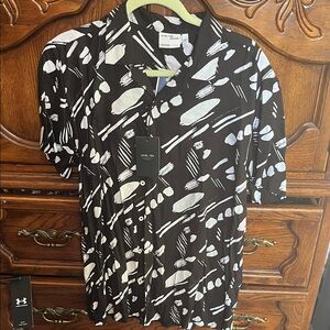 Black and White Men's Shirt